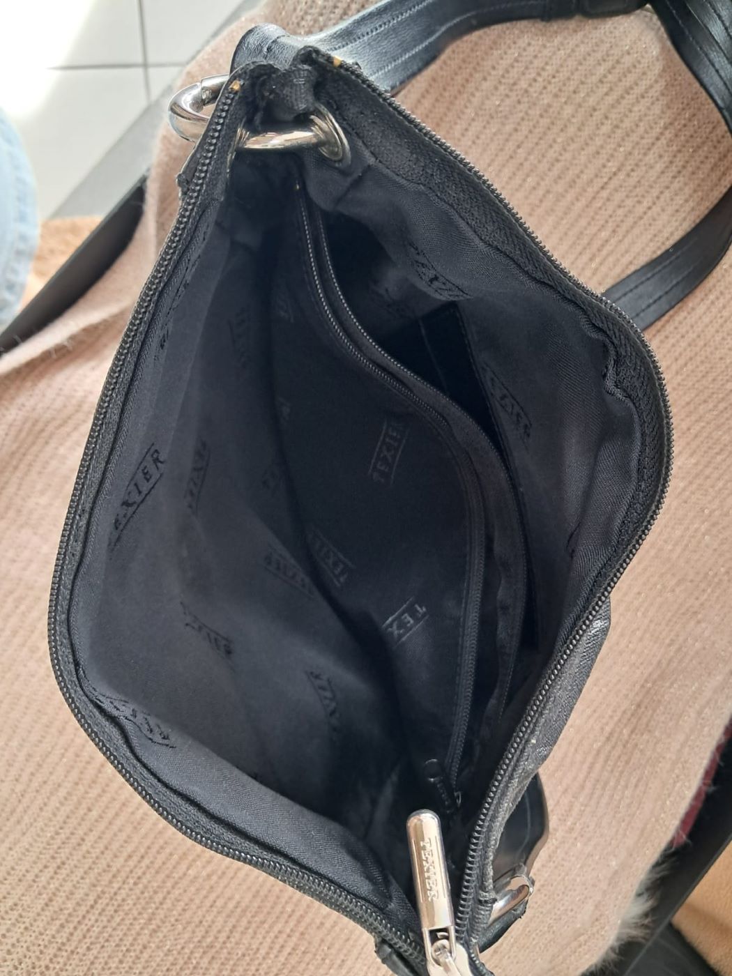 Sac vintage Texier femme accessoire - vue intérieur