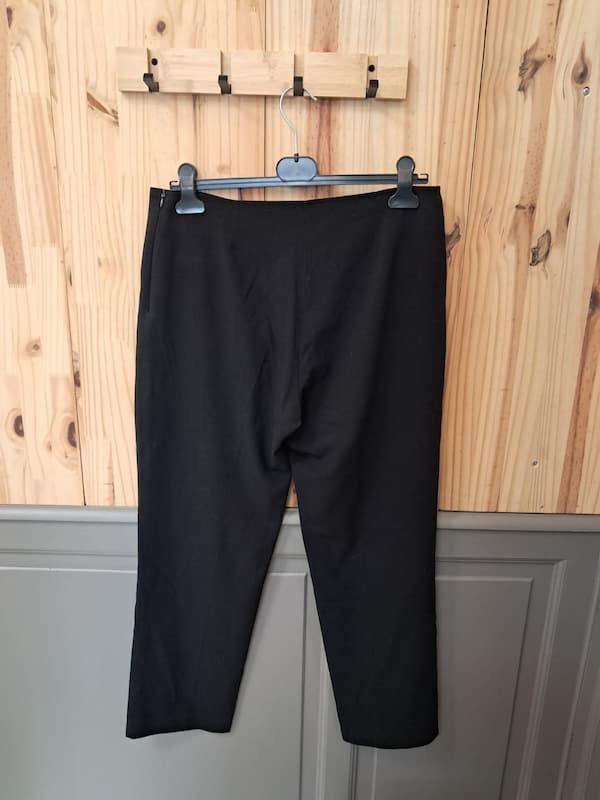 Pantalon Rodier Noir Femme Taille 44 - vue de devant - Vintage Seconde Main - Cool Frip