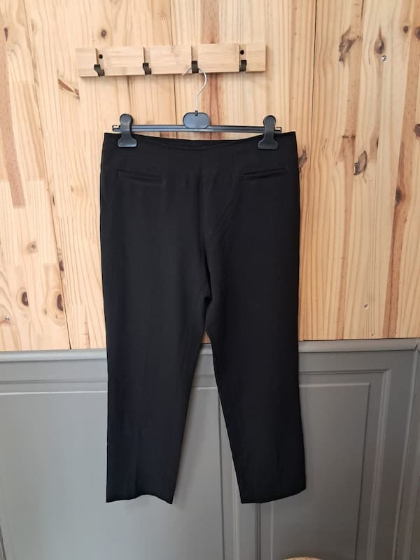 Pantalon Rodier Noir Femme Taille 44 - vue arrière - Vintage Seconde Main - Cool Frip