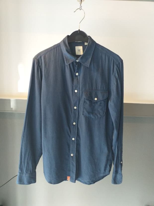 Chemise Bleu Dockers Coton Homme S | Friperie Vintage Seconde Main COOL FRIP