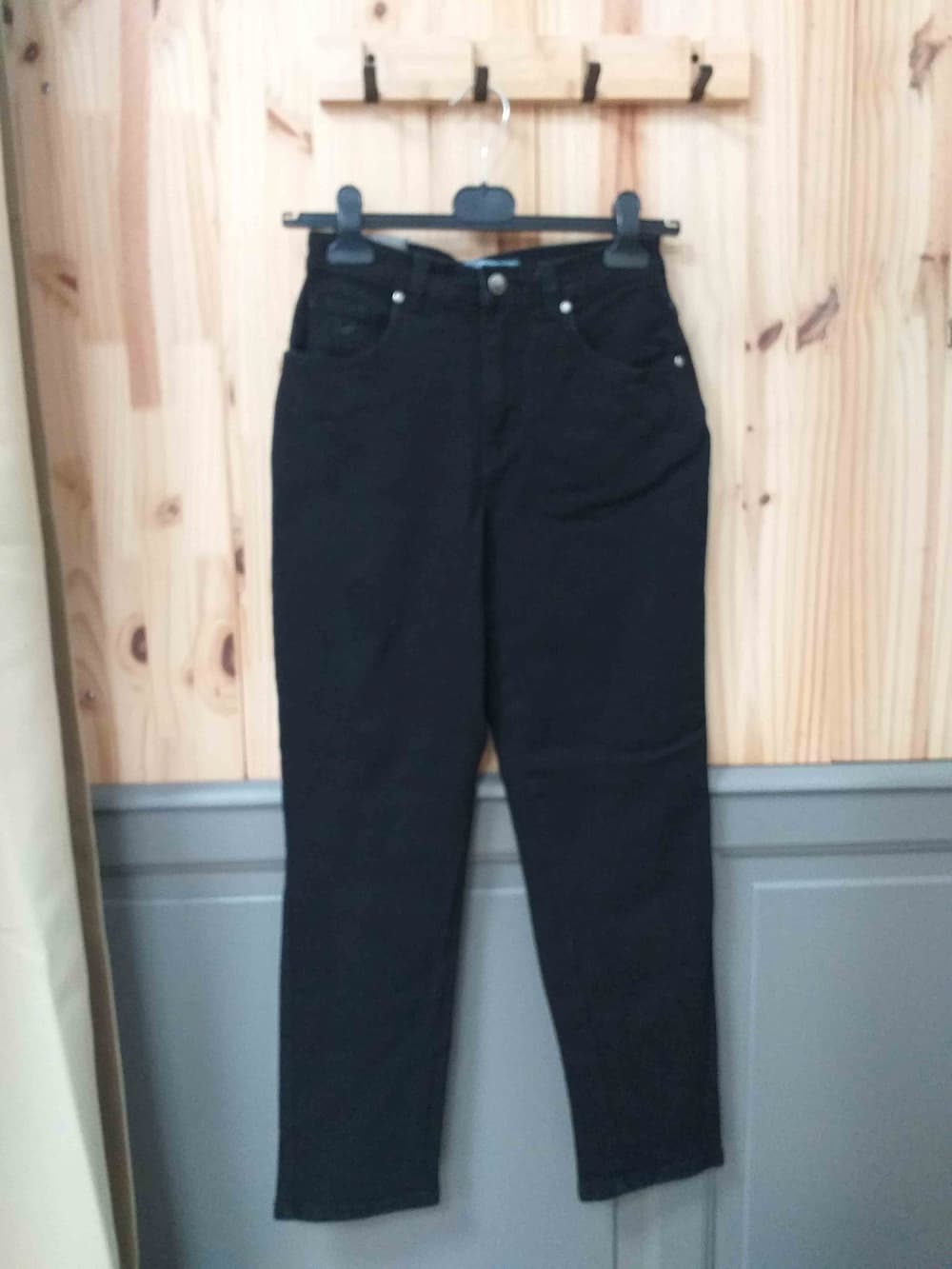 Jean Noir Gloria Vanderbilt Coton Lycra Femme 36 | Friperie Vintage Seconde Main COOL FRIP