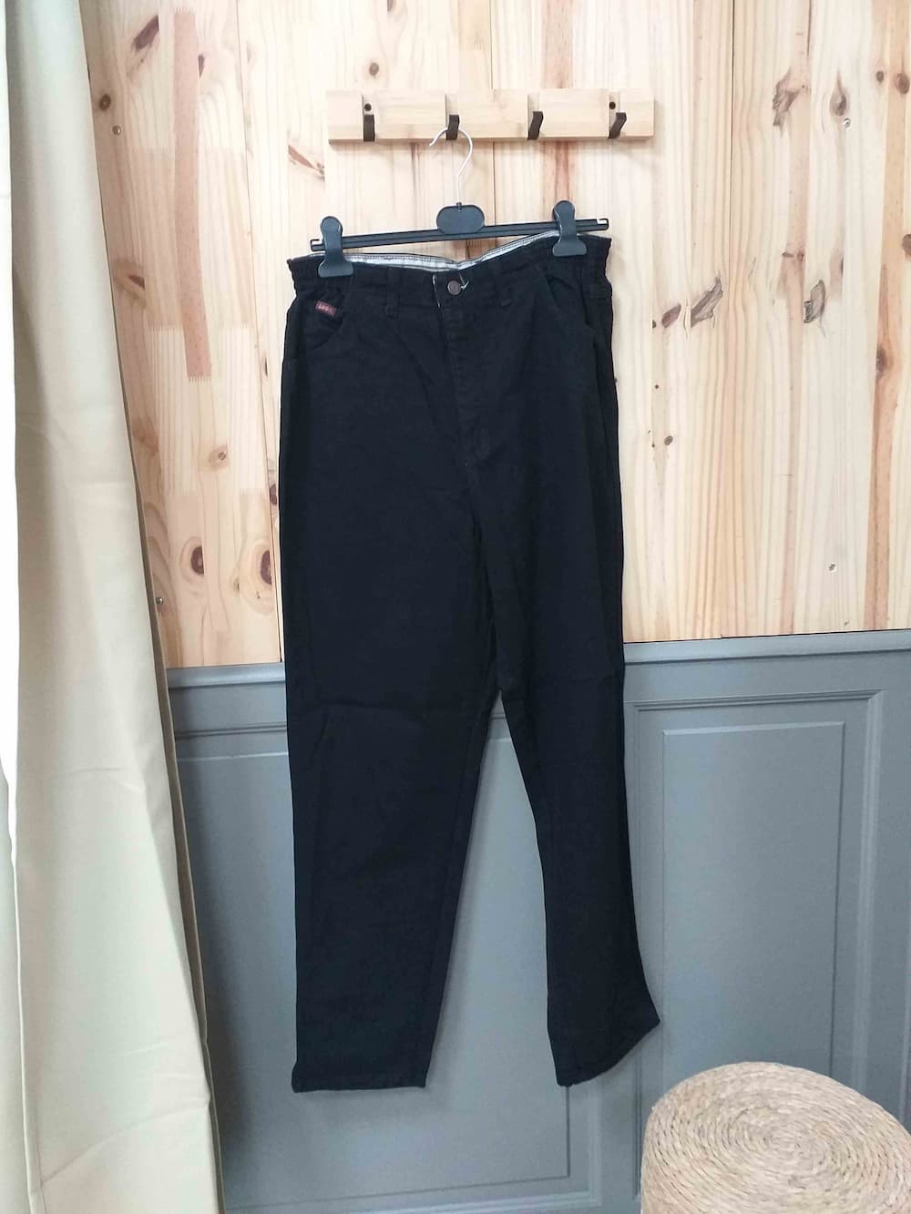 Jean Noir Lee Coton Femme 42 | Friperie Vintage Seconde Main COOL FRIP