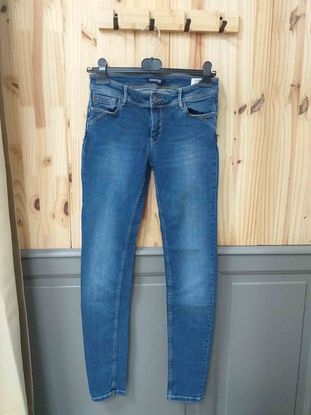 Jean Bleu Bonobo Coton Polyester Femme 40 | Friperie Vintage Seconde Main COOL FRIP