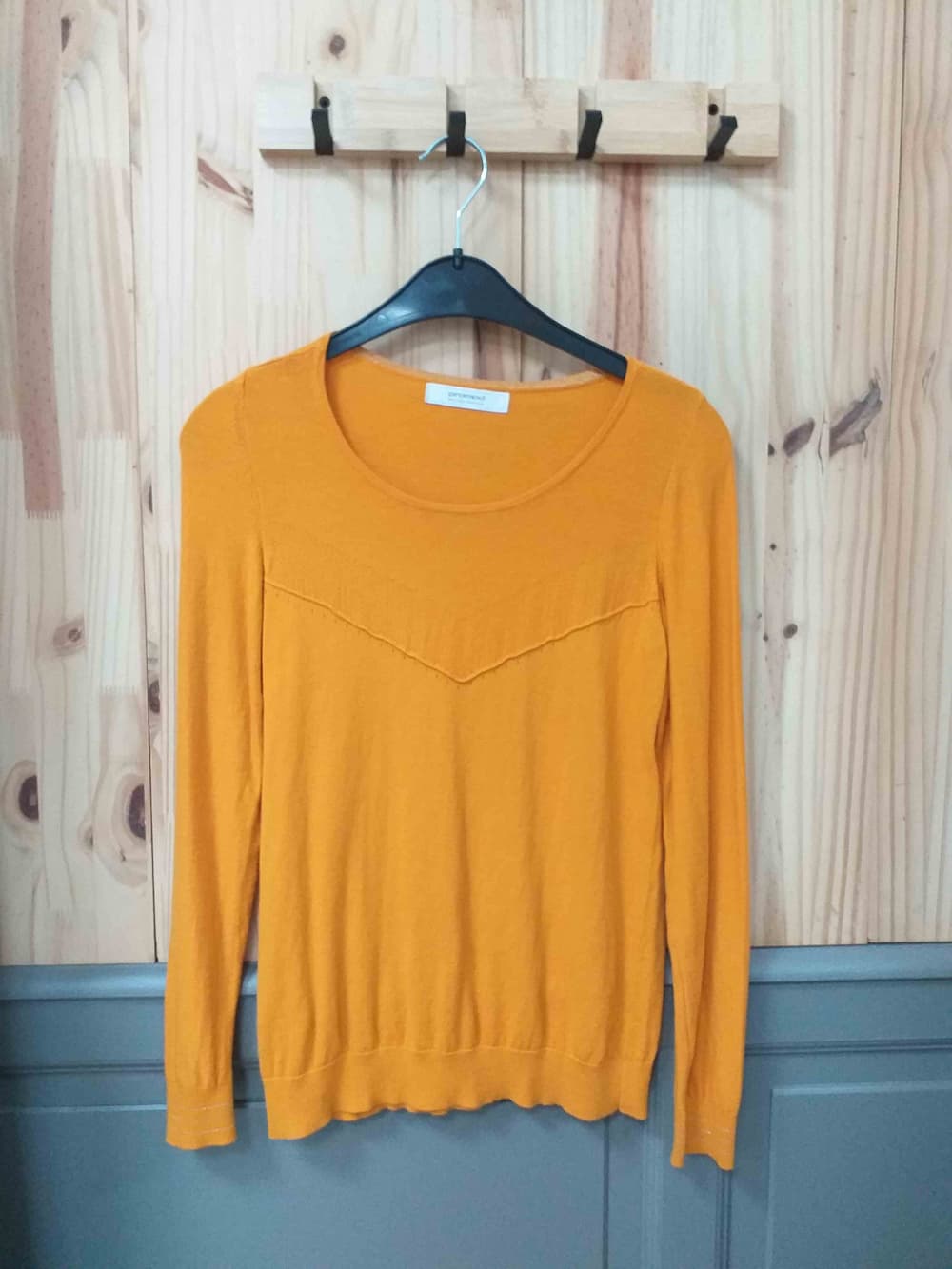 Haut Orange Promod Coton Femme S | Friperie Vintage Seconde Main COOL FRIP