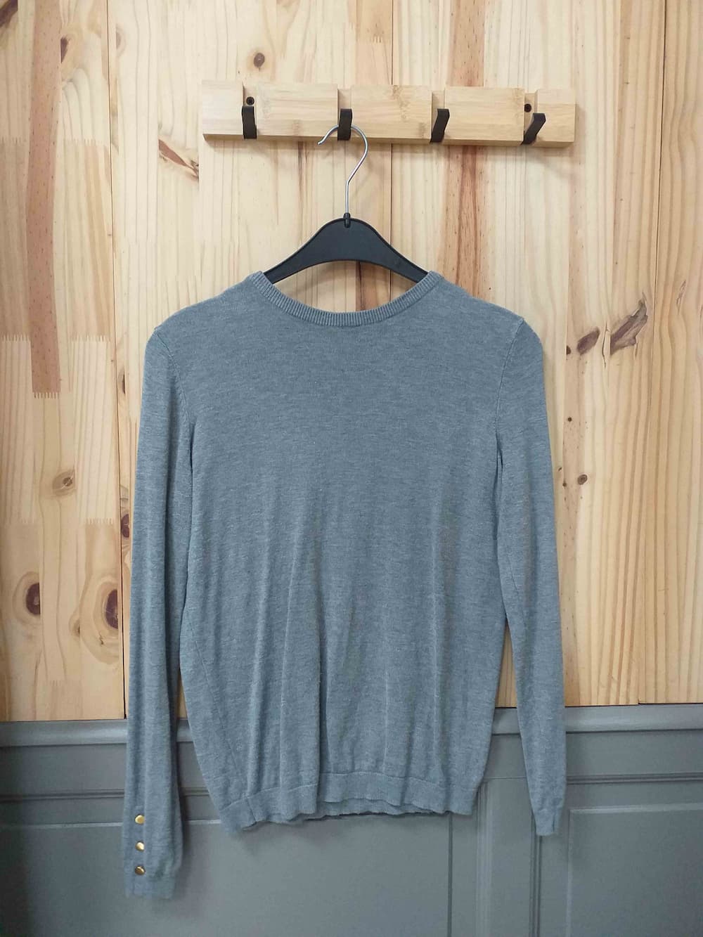 Haut Kiabi Gris S Femme Viscose - Friperie Vintage Seconde Main COOL FRIP  