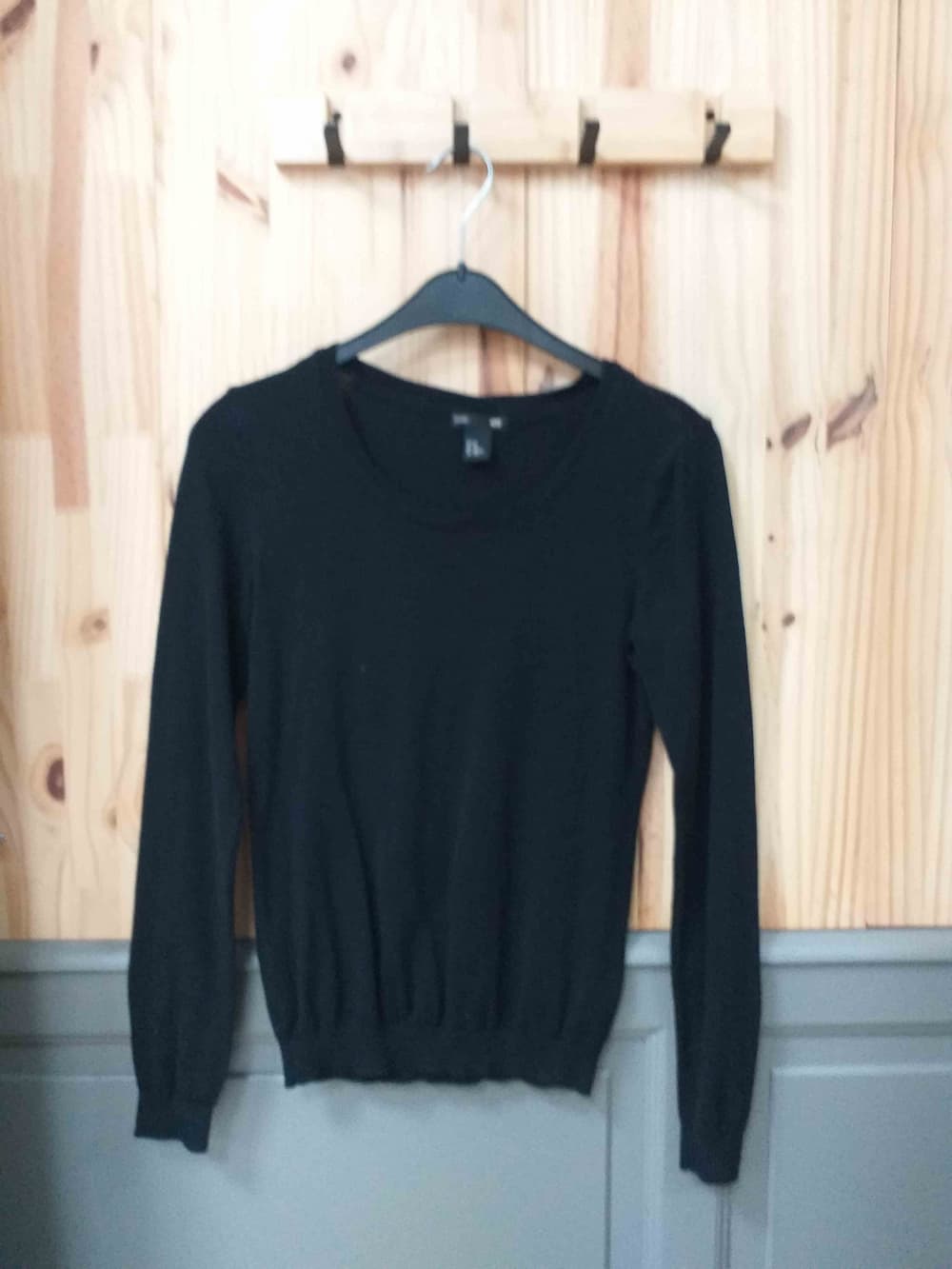 Haut Noir H&M Coton Femme XS | Friperie Vintage Seconde Main COOL FRIP