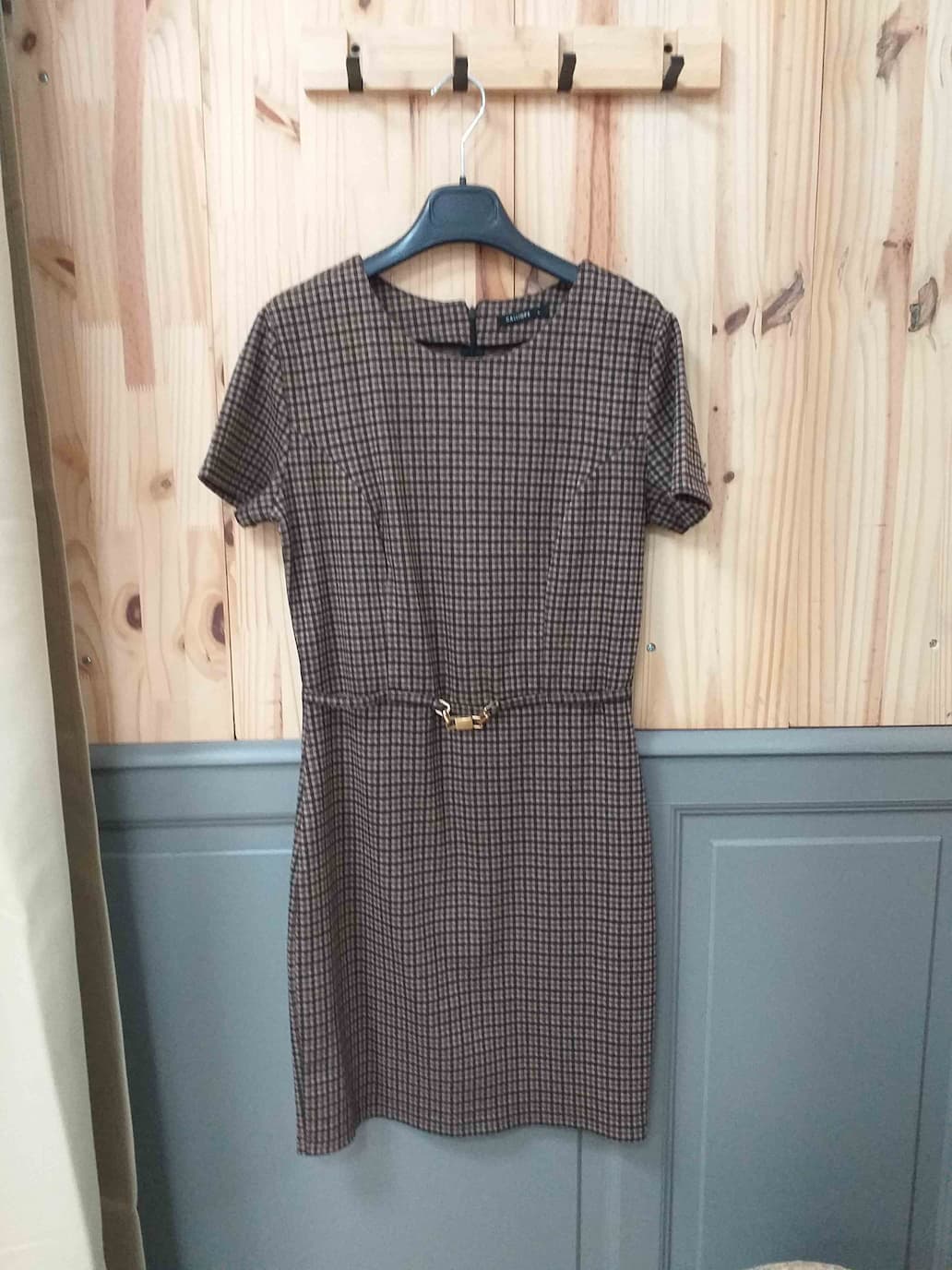 Robe Marron Calliope Polyester Élasthanne Femme L | Friperie Vintage Seconde Main COOL FRIP