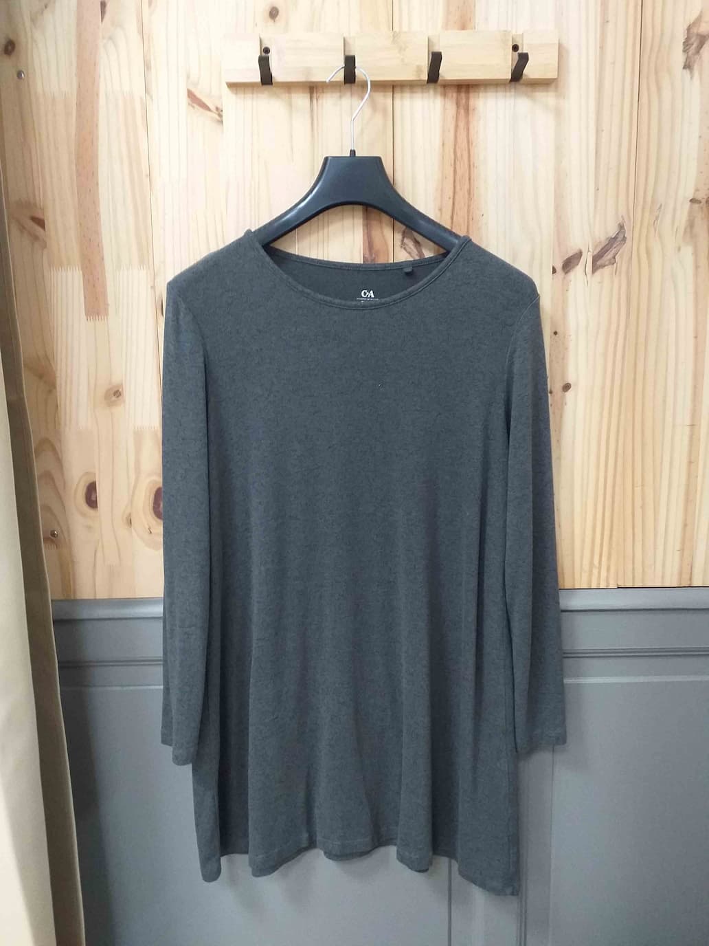 Robe Gris C&A Polyester Femme M | Friperie Vintage Seconde Main COOL FRIP