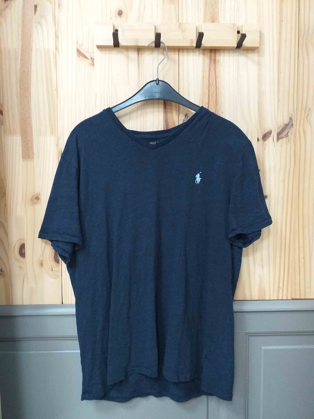 T-shirt Bleu Ralph Lauren Coton Femme L | Friperie Vintage Seconde Main COOL FRIP  