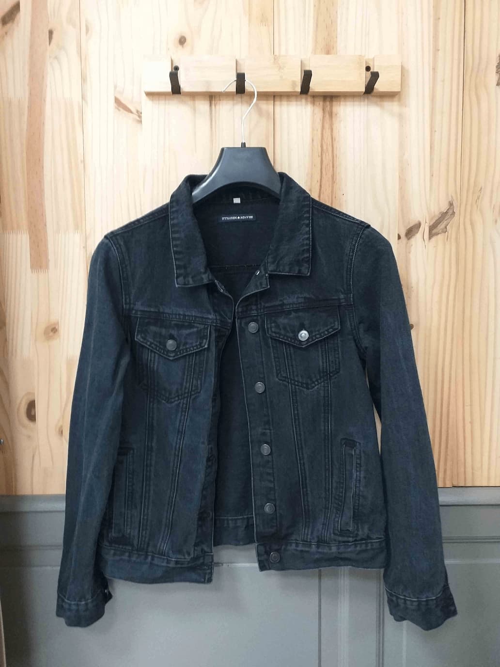 Veste Jean Noire Brandy Melville Coton Femme S | Friperie Vintage Seconde Main COOL FRIP