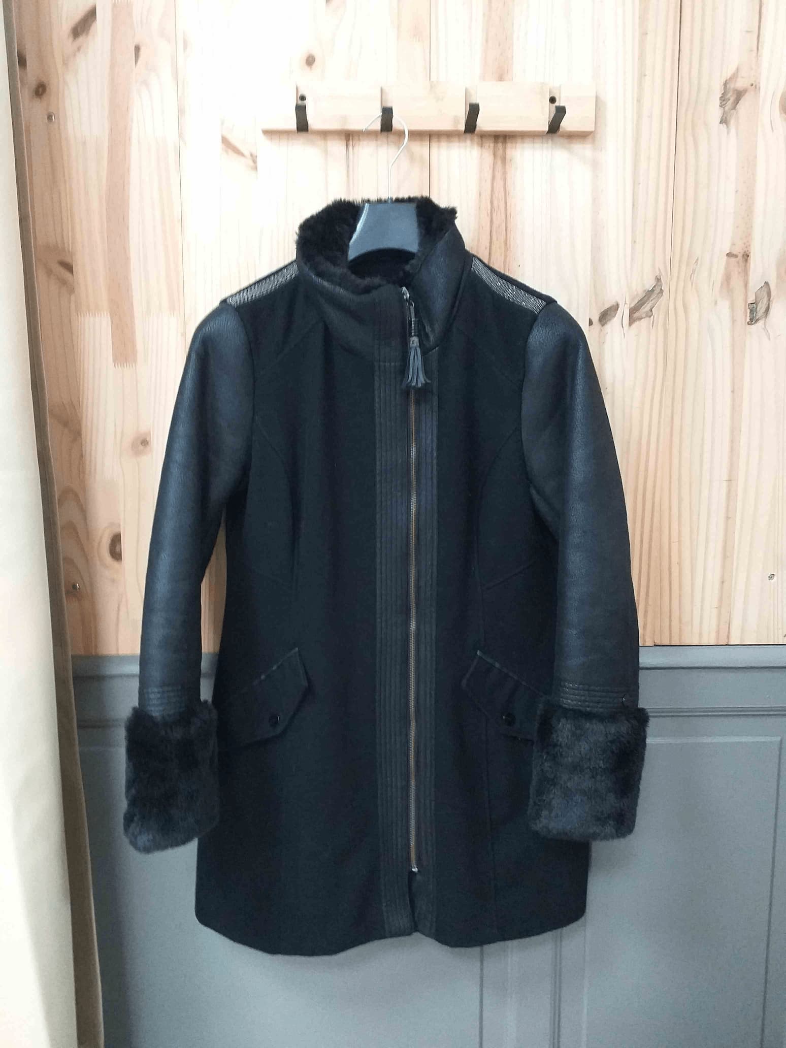 Veste Noire Bréal Polyester Femme 40 | Friperie Vintage Seconde Main COOL FRIP