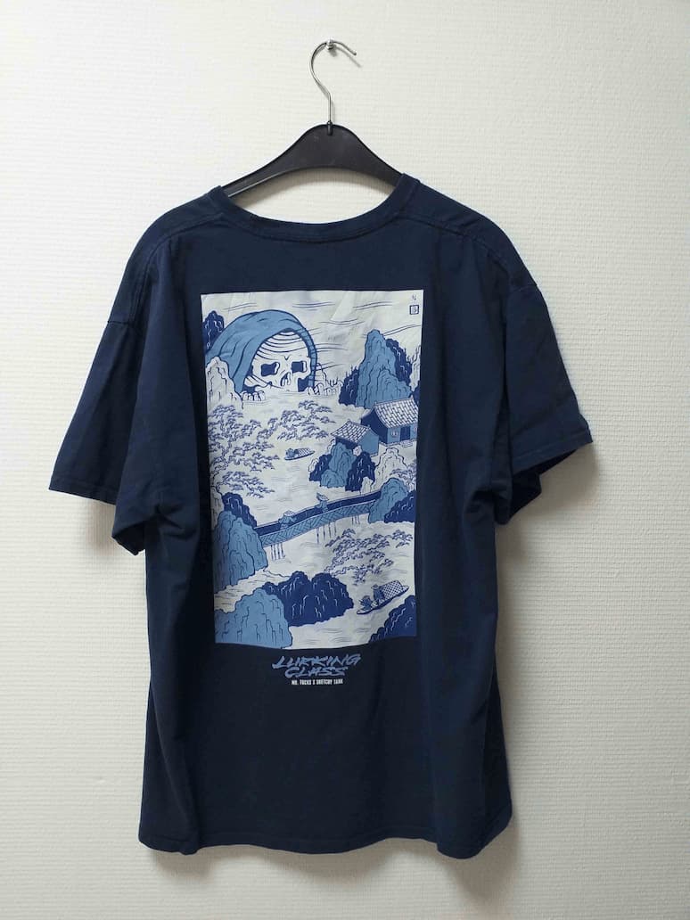 T-shirt Bleu Marine Lurking Class Coton Mixte XL | Friperie Vintage Seconde Main COOL FRIP