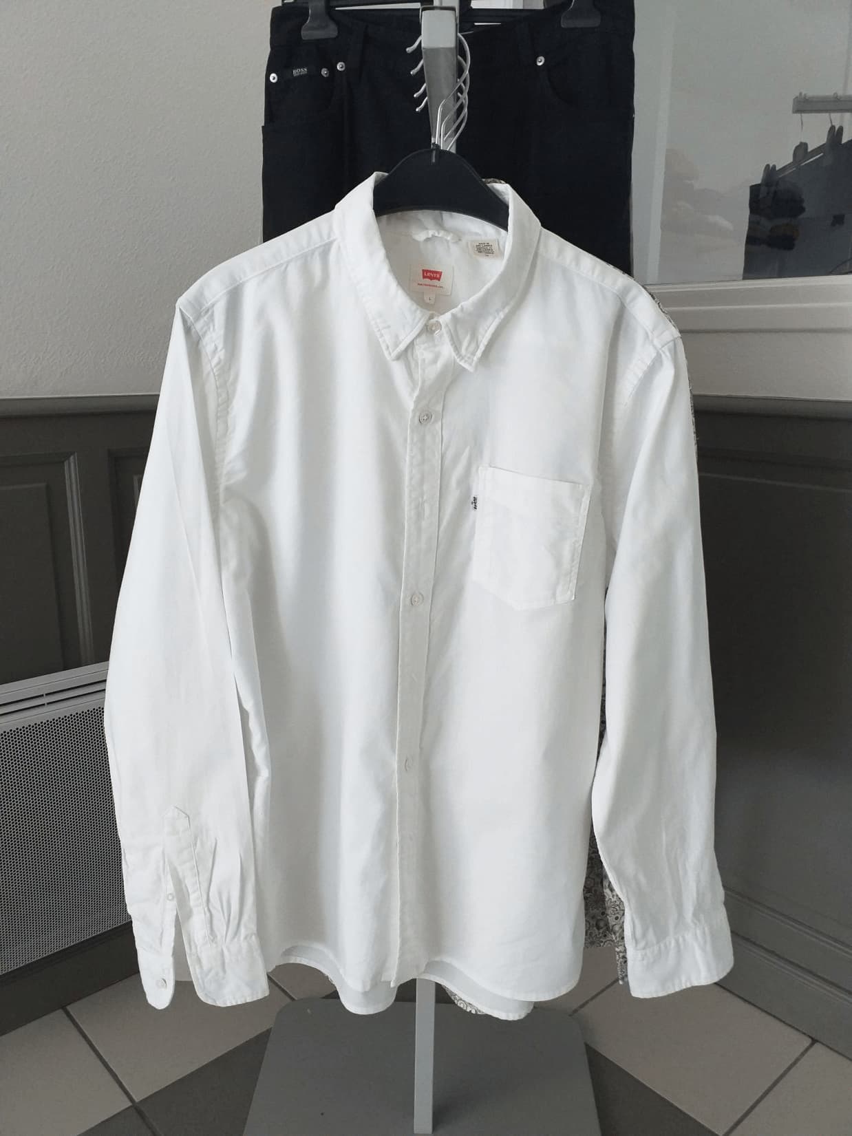 Chemise Blanche Coton Levi’s Homme L - Friperie Vintage Seconde Main COOL FRIP  