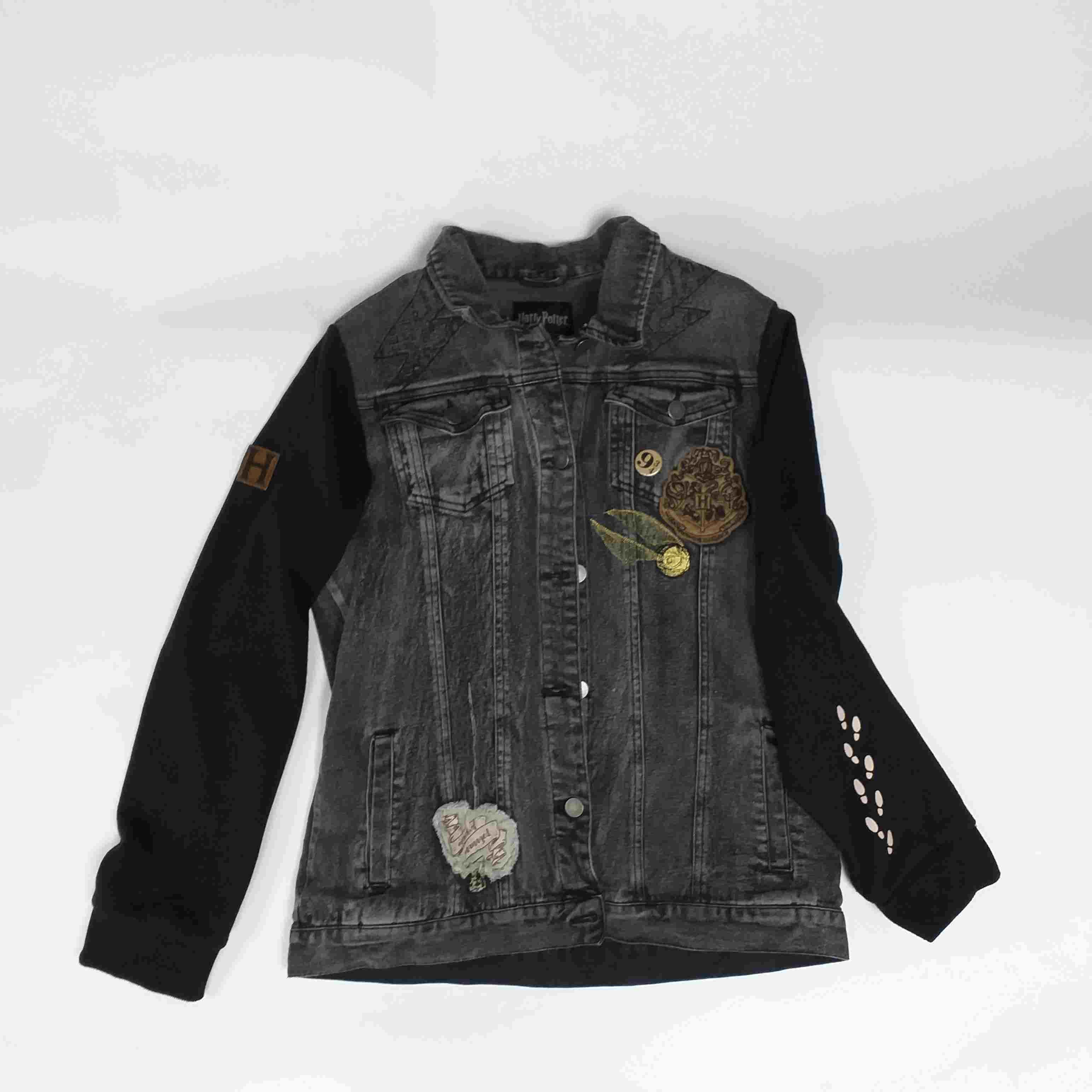 Veste Bleu Noir Harry Potter Coton Écussons Femme L | Friperie Vintage Seconde Main COOL FRIP  