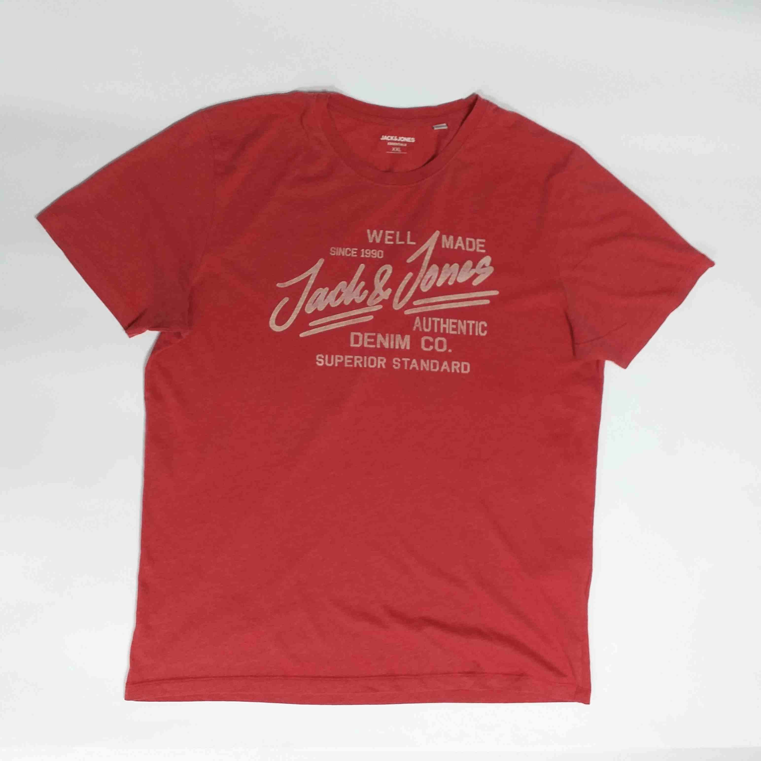 T-shirt Rouge Jack & Jones Coton Homme XXL | Friperie Vintage Seconde Main COOL FRIP  