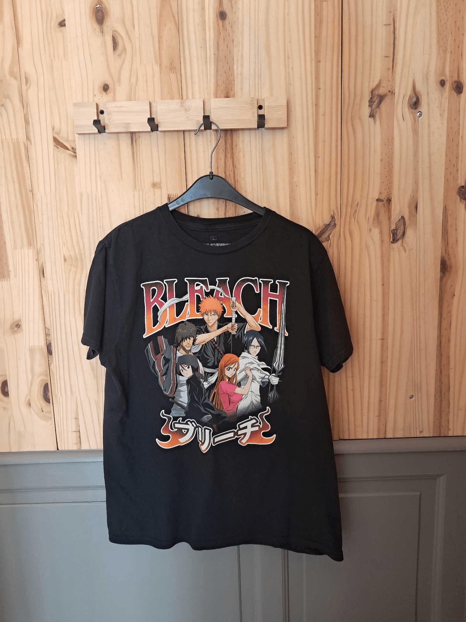 T-shirt Noir Bleach Coton Homme L | Friperie Vintage Seconde Main COOL FRIP  