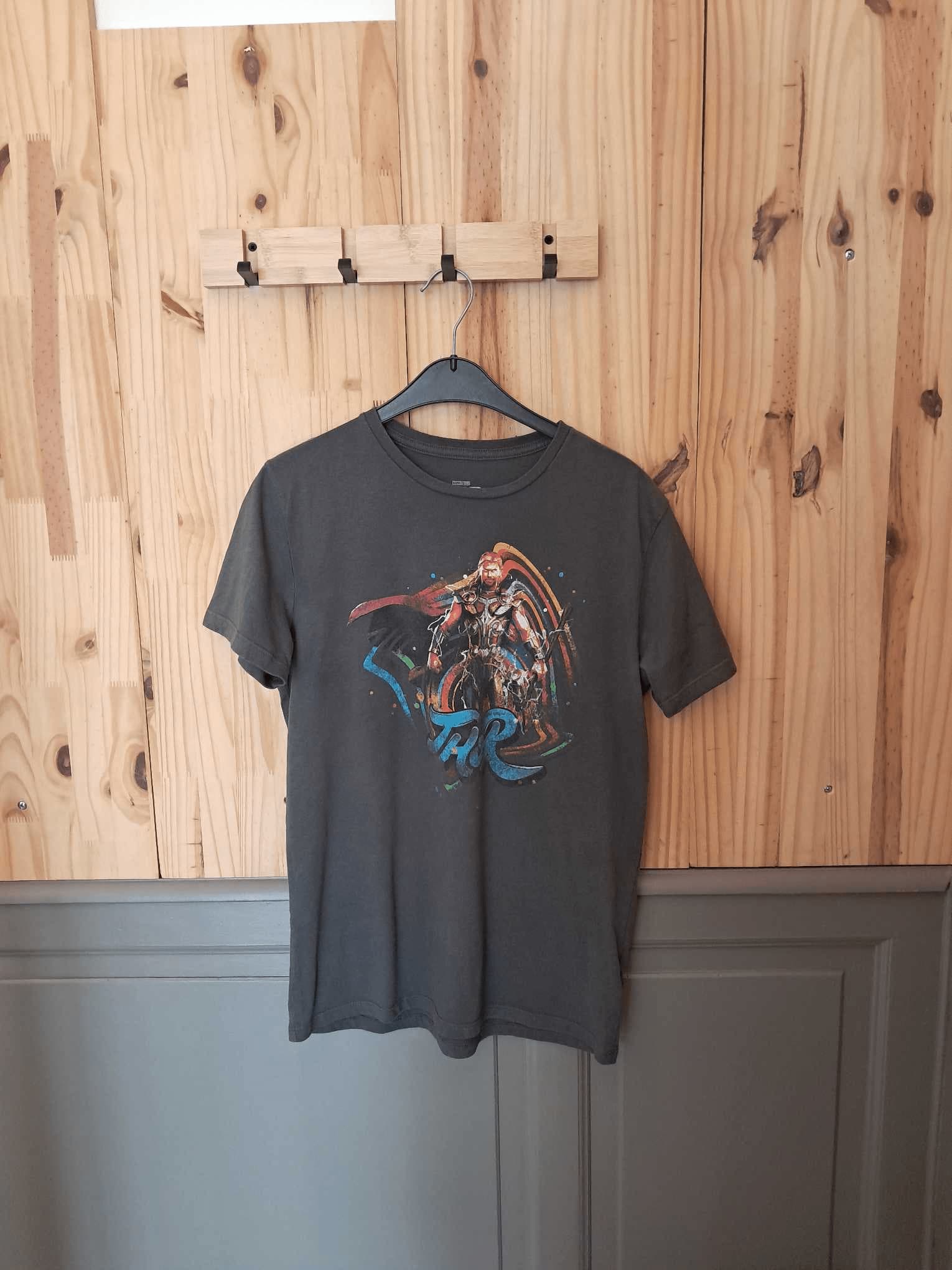 T-shirt Gris Marvel Thor Coton Femme S | Friperie Vintage Seconde Main COOL FRIP  