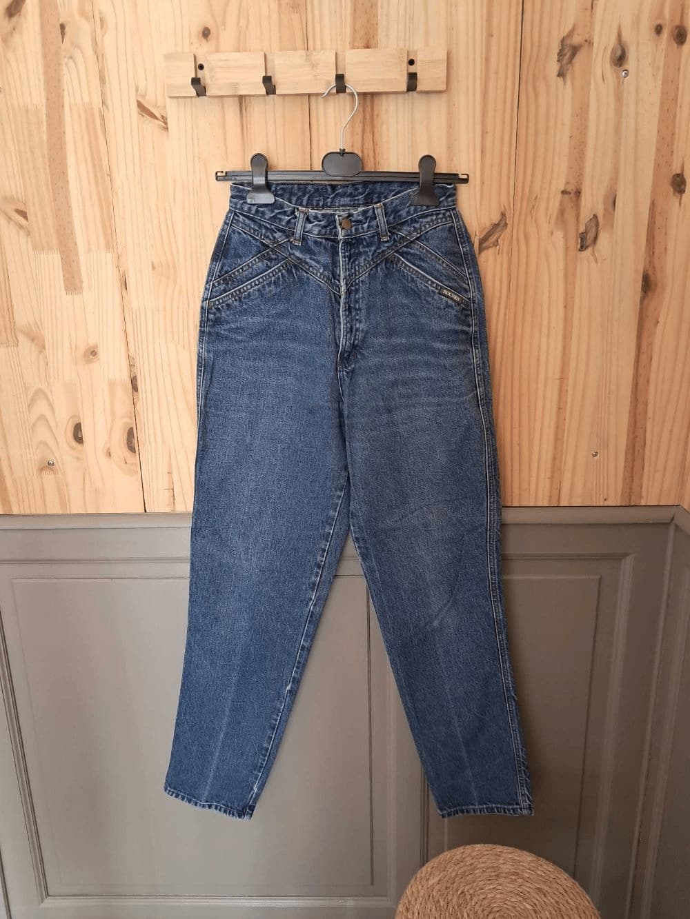 Jean Bleu Rockies Coton Taille Haute Femme 9 | Friperie Vintage Seconde Main COOL FRIP  