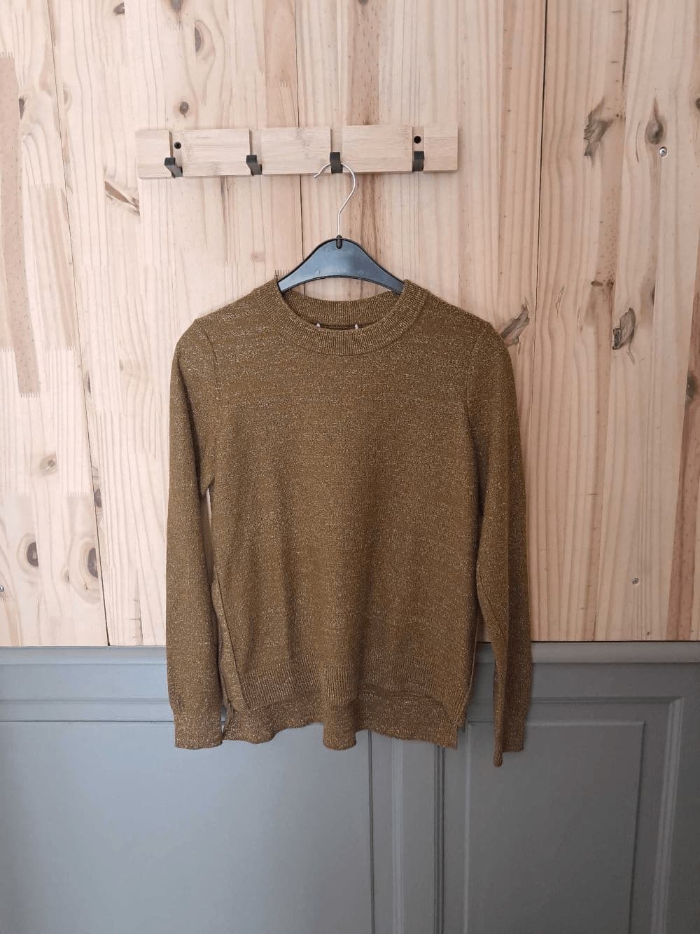 Pull Bronze Pailleté Sans marque Polyester Femme M | Friperie Vintage Seconde Main COOL FRIP 