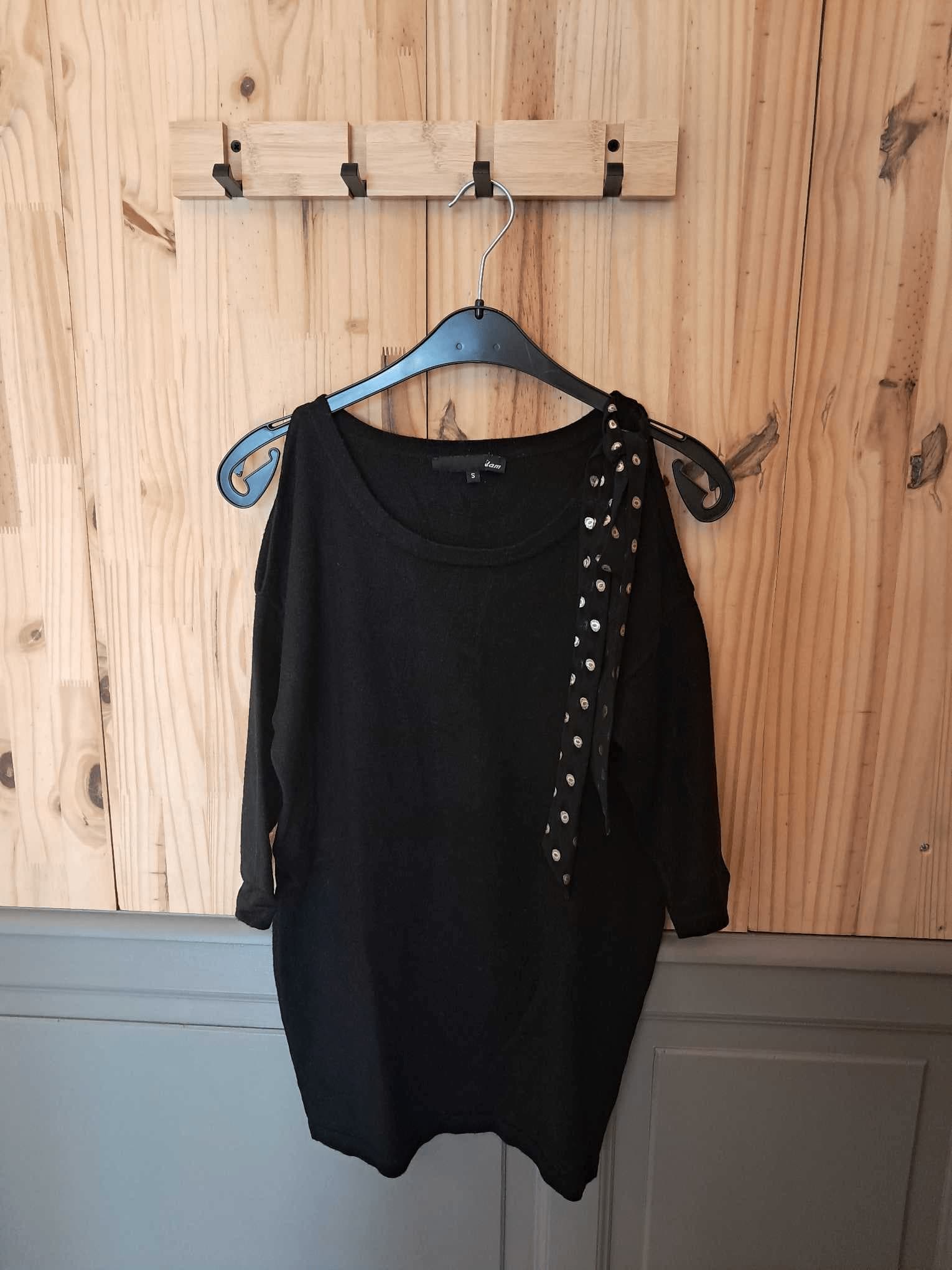 Haut Noir Etam Polyester Femme S | Friperie Vintage Seconde Main COOL FRIP