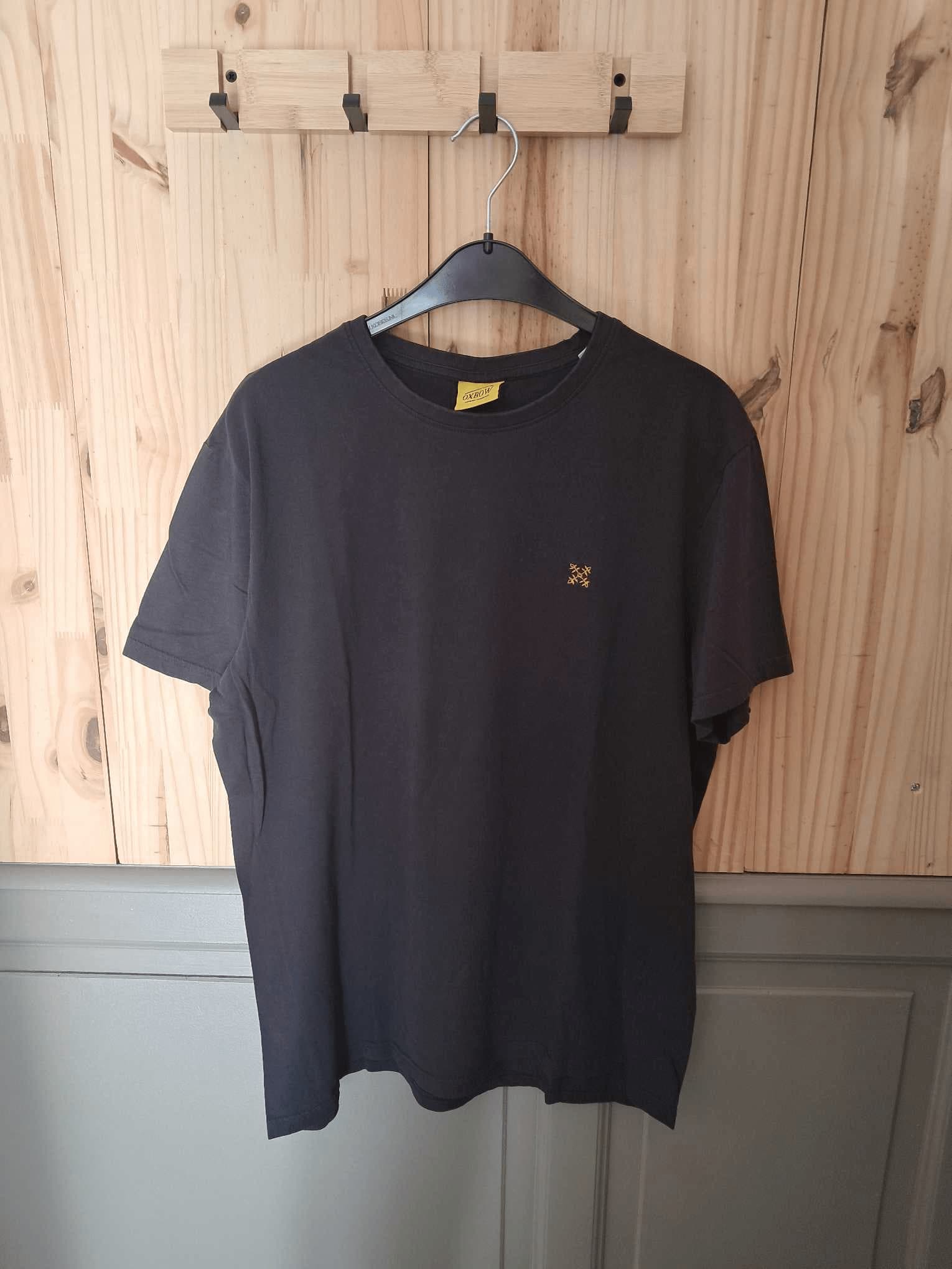 T-shirt Noir Oxbow Floral Coton Homme XXL | Friperie Vintage Seconde Main COOL FRIP