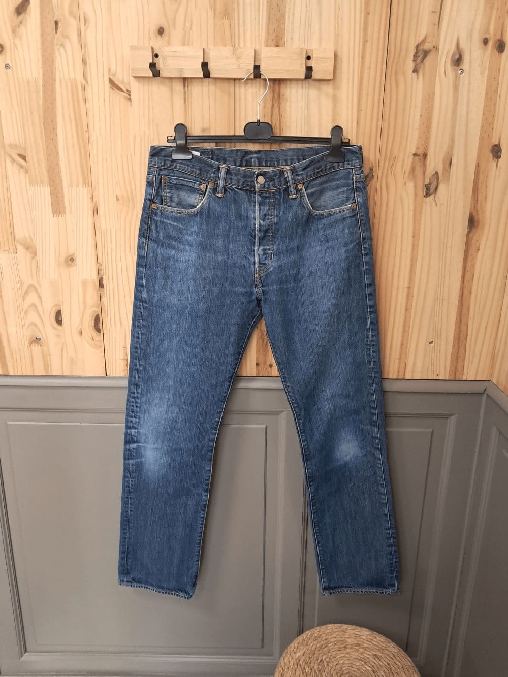 Coton Homme W34-L34 de Jean Bleu Levi | Friperie Vintage Seconde Main COOL FRIP