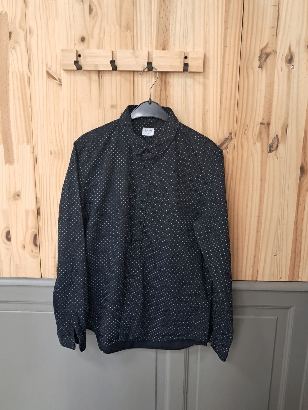 Chemise Noire Celio Coton Homme L | Friperie Vintage Seconde Main COOL FRIP