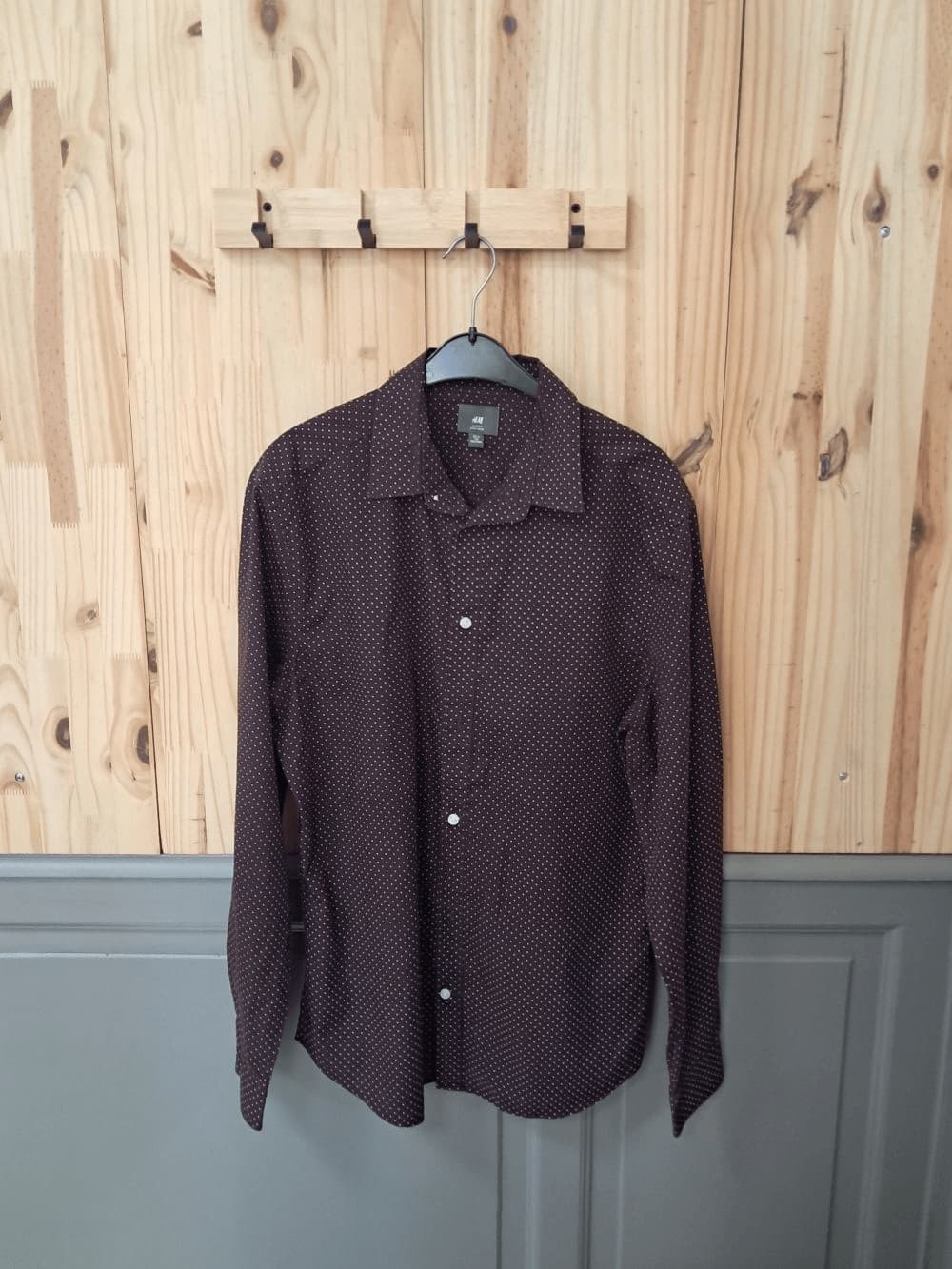 Chemise Bordeaux H&M Coton Homme L | Friperie Vintage Seconde Main COOL FRIP