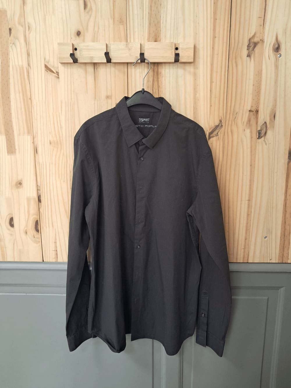 Chemise Bordeaux Esprit Coton Rayures Homme L | Friperie Vintage Seconde Main COOL FRIP