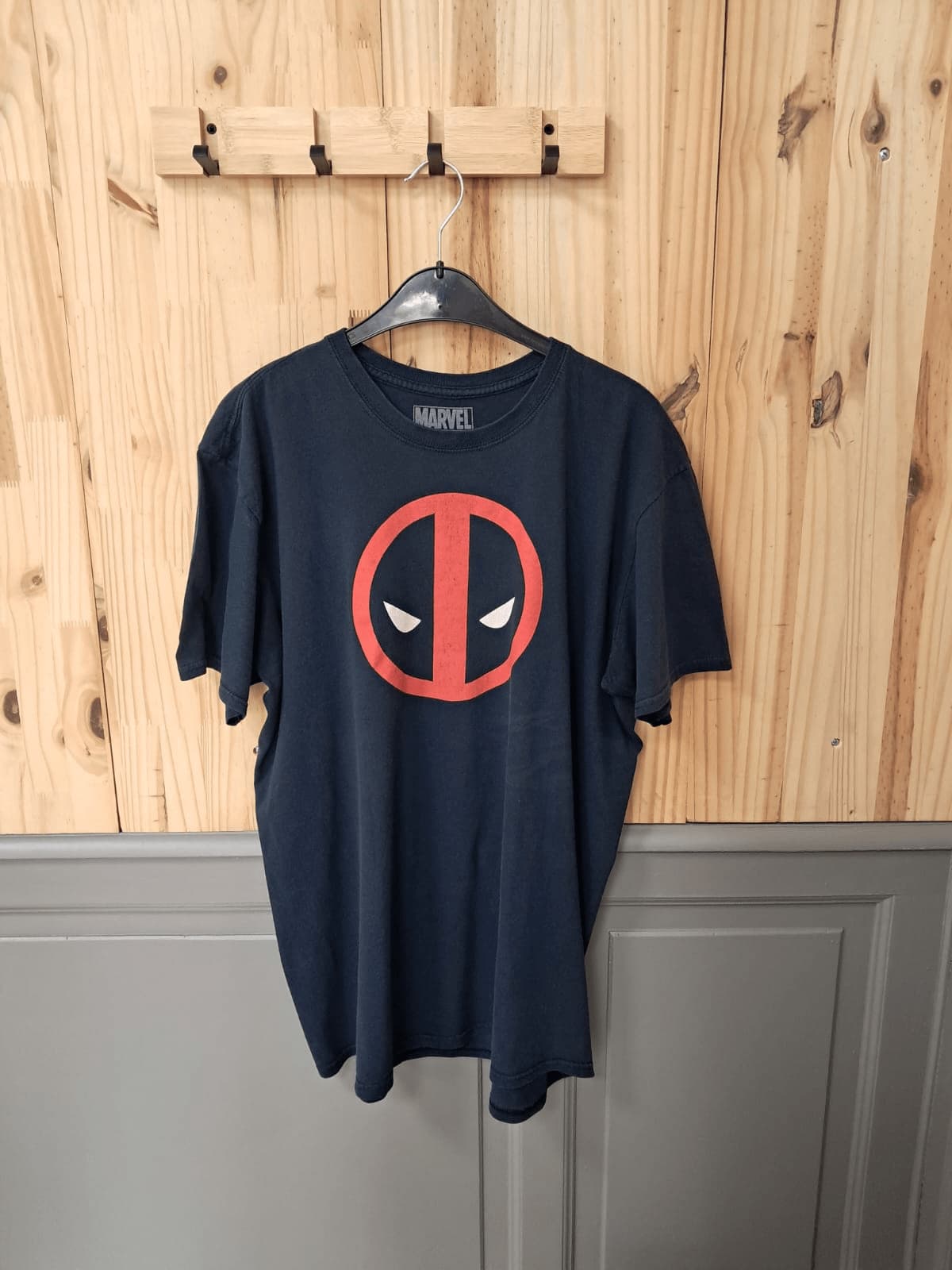 T-shirt Noir Marvel Deadpool Coton Homme XXL | Friperie Vintage Seconde Main COOL FRIP