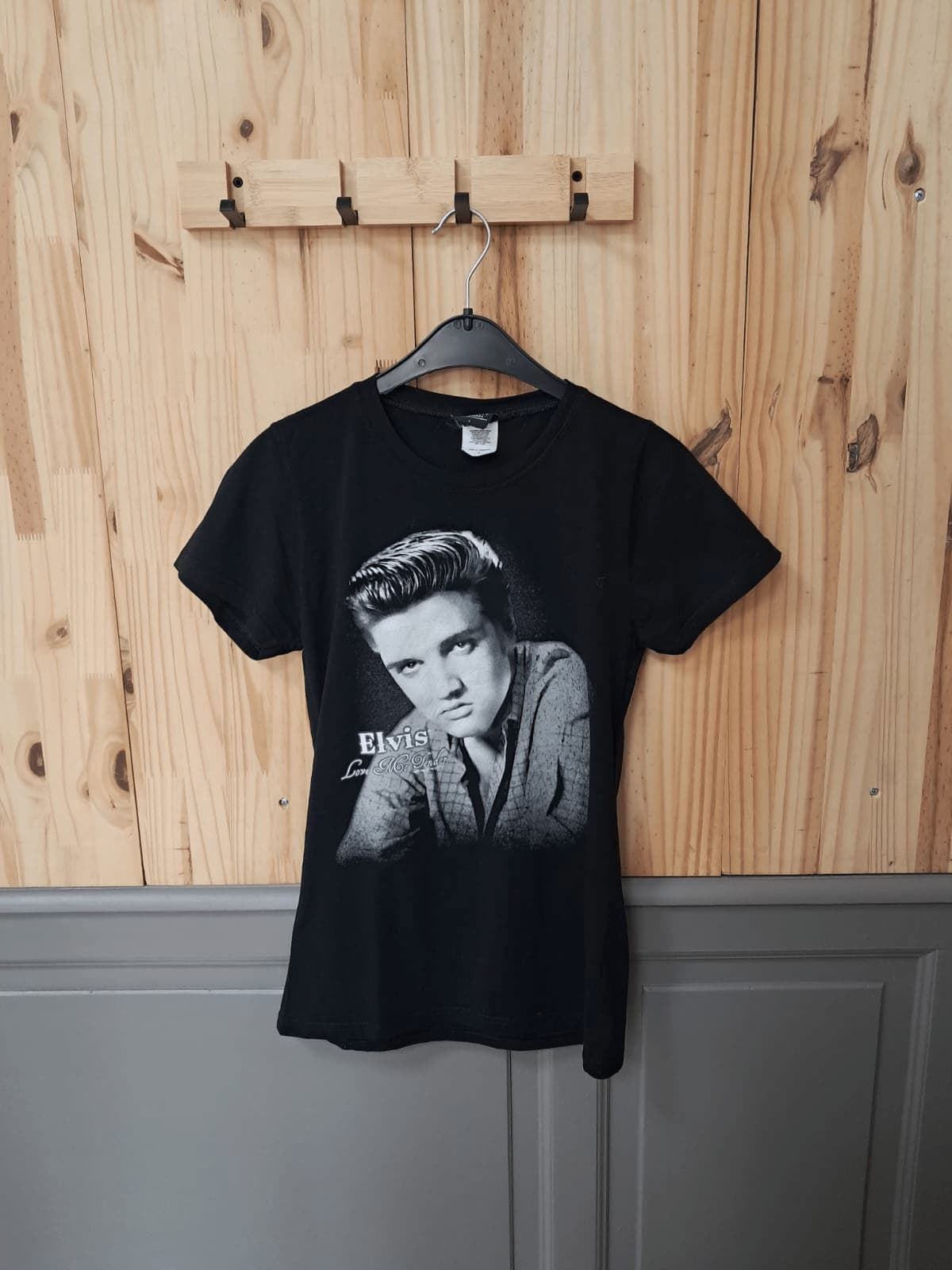 T-shirt Noir Trinity Apparel Elvis Coton Mixte S | Friperie Vintage Seconde Main COOL FRIP