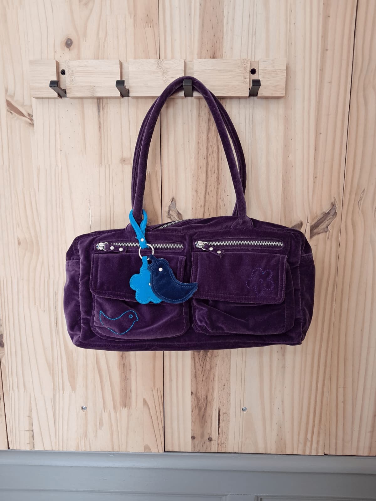 Sac Violet Etam Velours Femme | Friperie Vintage Seconde Main COOL FRIP