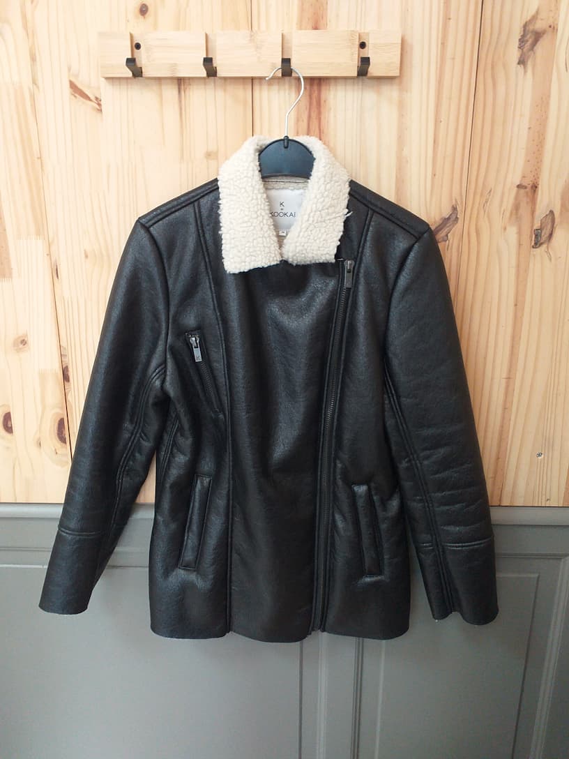 Blouson Aviateur Noir Kookaï Taille 38 - Vintage Femme COOL FRIP