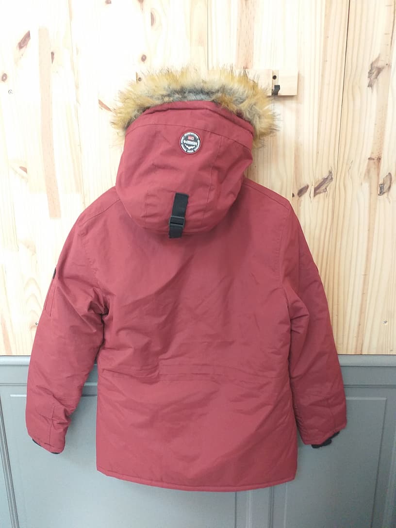 Parka Bordeaux Geographic Norway 3L -vue arrière - Veste Vintage Homme