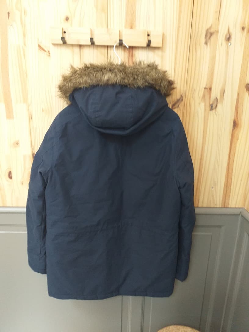 Parka Bleu Marine Jack & Jones Taille L - vue arrière - Veste Vintage Homme