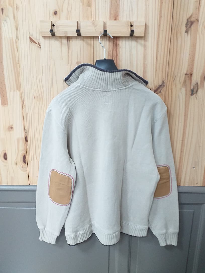 Pull Zippé Denim Culture Beige XL Homme - vue arrière - Vintage Denim