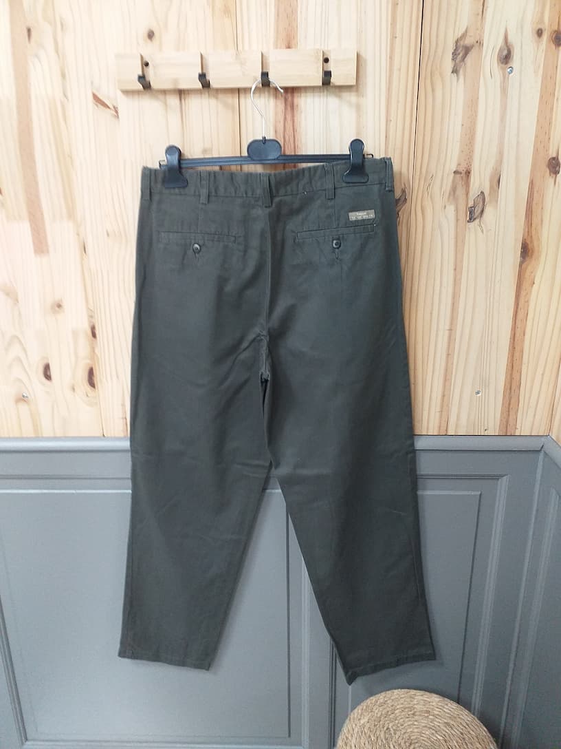 Chino Haggar Vintage Marron W34 L32 Homme - vue arrière | Cool Frip Paray-le-Monial