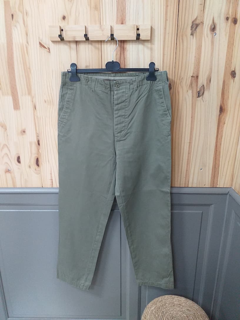 Chino Wilker Vintage Kaki Clair Homme - vue devant | Cool Frip Paray-le-Monial