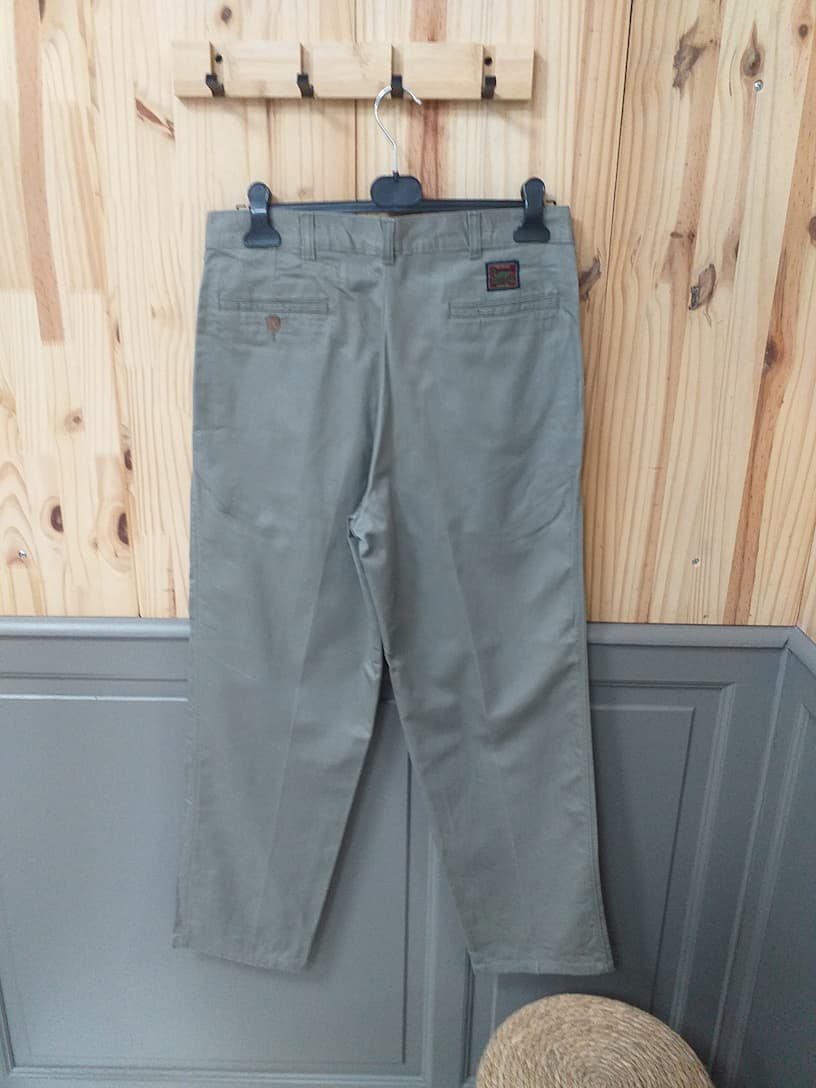 Chino Duxbak Vintage Gris W34 L30 Homme - vue arrière | Cool Frip Paray-le-Monial
