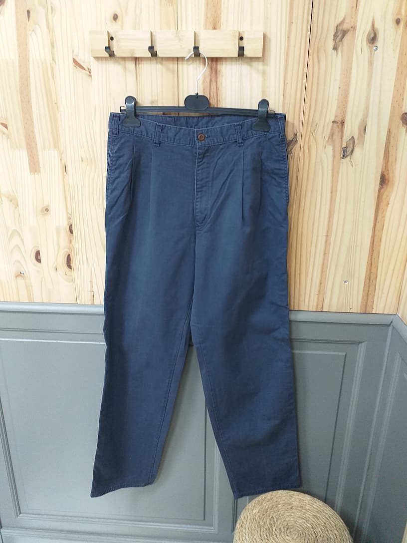 Chino Dockers Vintage Bleu W34 L34 Homme - vue devant | Cool Frip Paray-le-Monial
