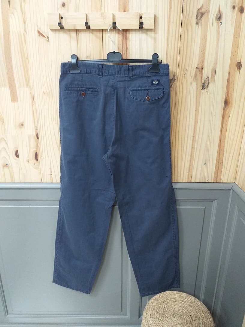 Chino Dockers Vintage Bleu W34 L34 Homme - vue arrière | Cool Frip Paray-le-Monial