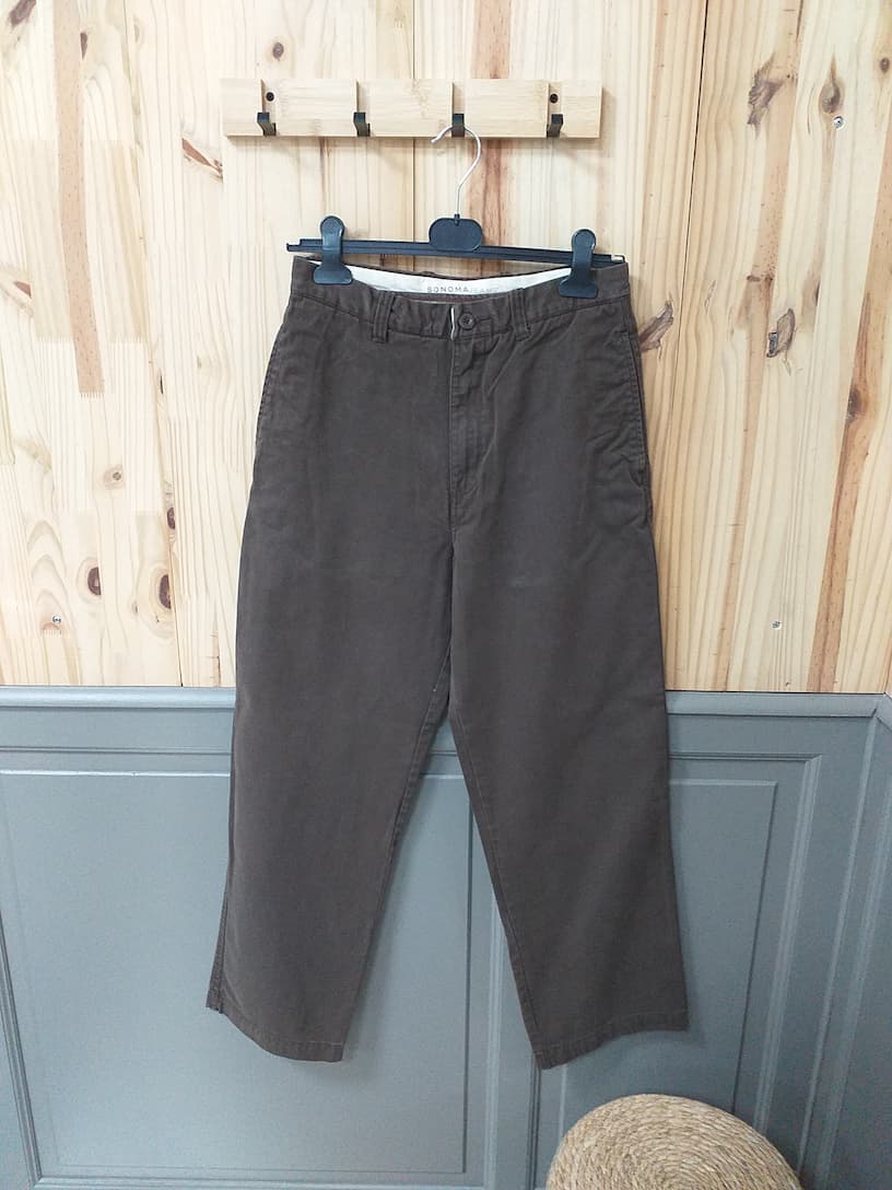 Chino Sonoma Jeans Vintage Marron W30 L30 Homme - vue devant | Cool Frip Paray-le-Monial