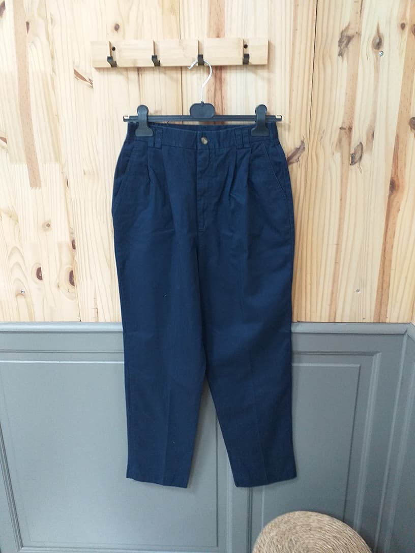 Chino E.H.L. Vintage Bleu Marine Taille 10 Homme - vue devant | Cool Frip Paray-le-Monial
