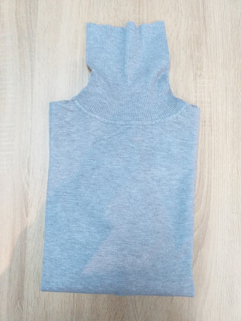 Col Roulé Gris Phi Phi Star - Taille XXL Femme Vintage