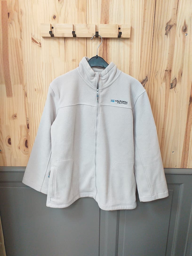 Polaire Anapurna Gris Taille XL - vue de devant - Vintage Streetwear Mixte