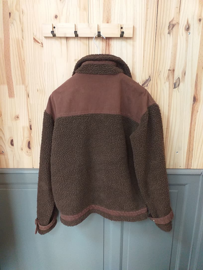 Blouson Marron Coton Taille 38 - vue arrière - Missguided Vintage