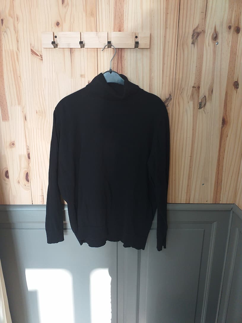 Col Roulé Noir C&A Homme XL - Vintage Streetwear