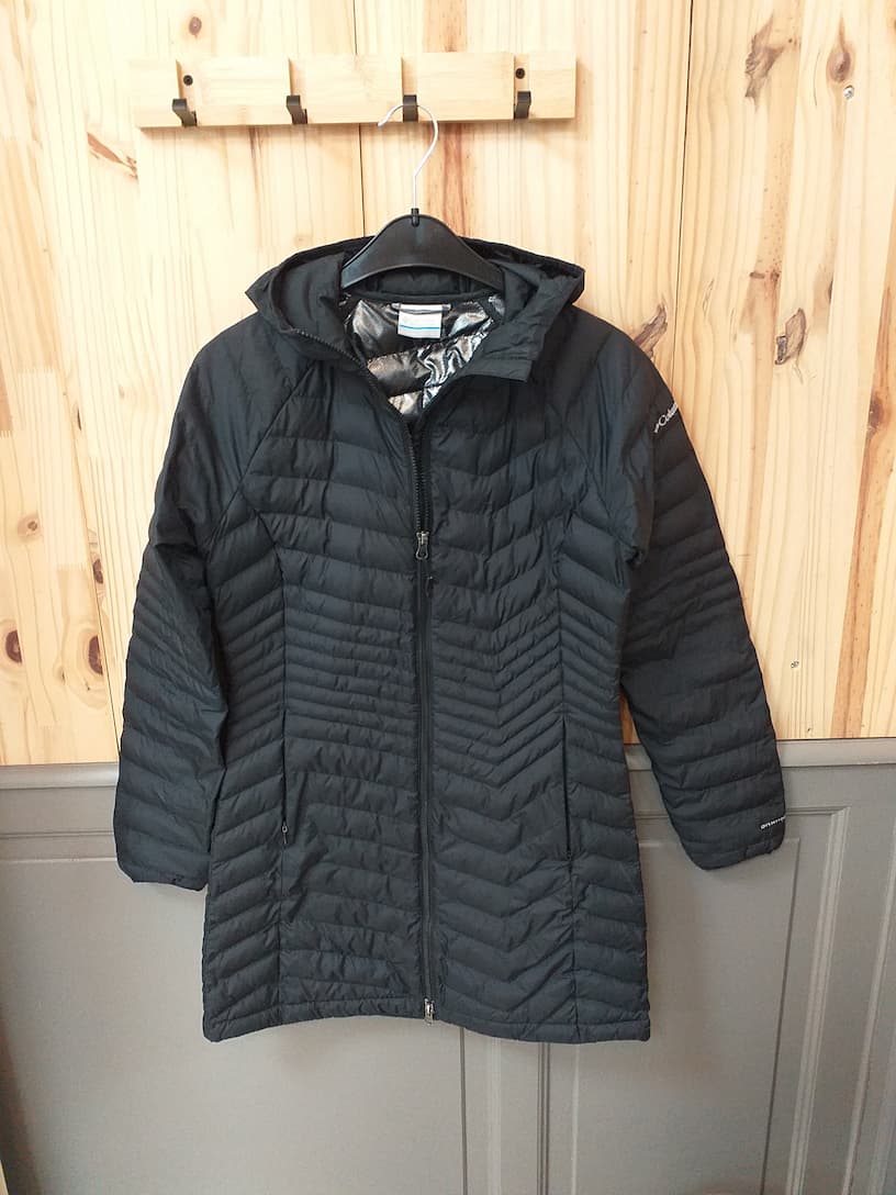 Doudoune Légère Noire Columbia S - Veste Matelassée Femme - vue devant - Vintage Outdoor