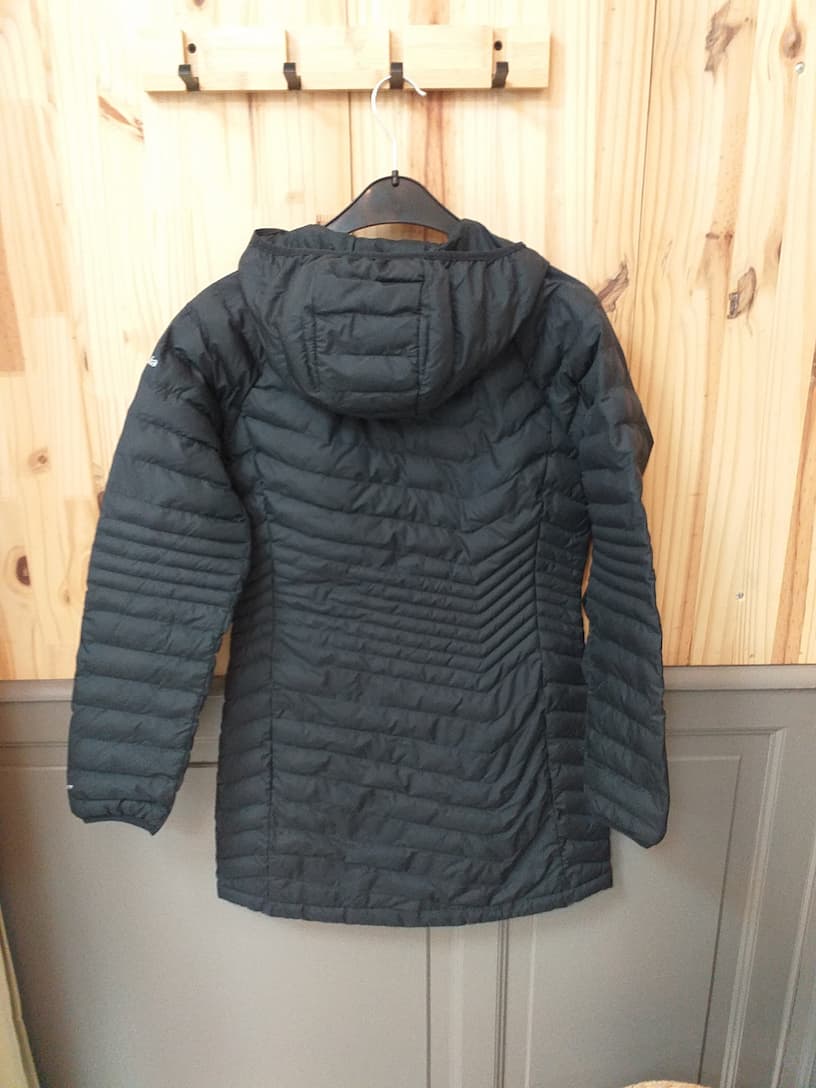 Doudoune Légère Noire Columbia S - Veste Matelassée Femme - vue arrière - Vintage Outdoor