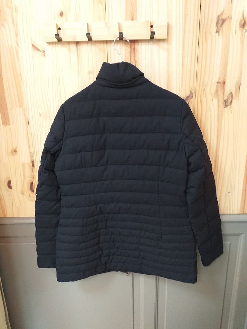 Veste Noire Jott L - Laine Polyester Vintage - vue arrière - Veste Légère Streetwear Femme